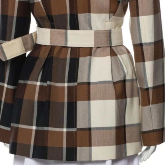Staud Pepper Coat in Mixed Plaid 10 NWT - Picture 8 of 10